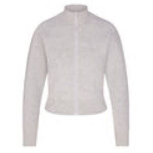 Skims FLEECE LOUNGE TRACK JACKET | LIGHT HEATHER GREY